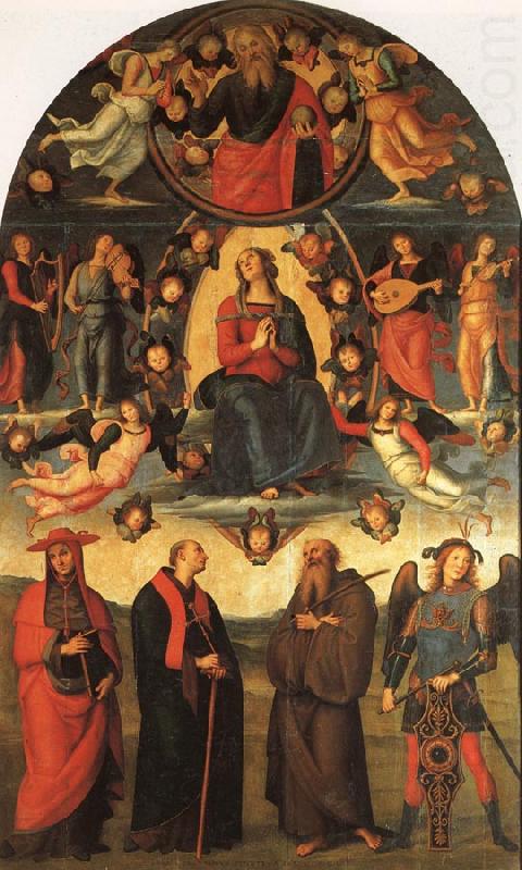 The Assumption of the Virgin with Saints, PERUGINO, Pietro